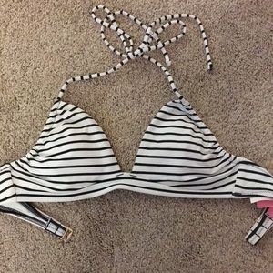 Victoria Secret Pink Striped Bralette Bikini Top